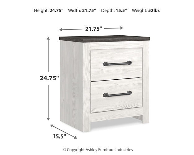 Gerridan King Panel Bed with Mirrored Dresser and Nightstand