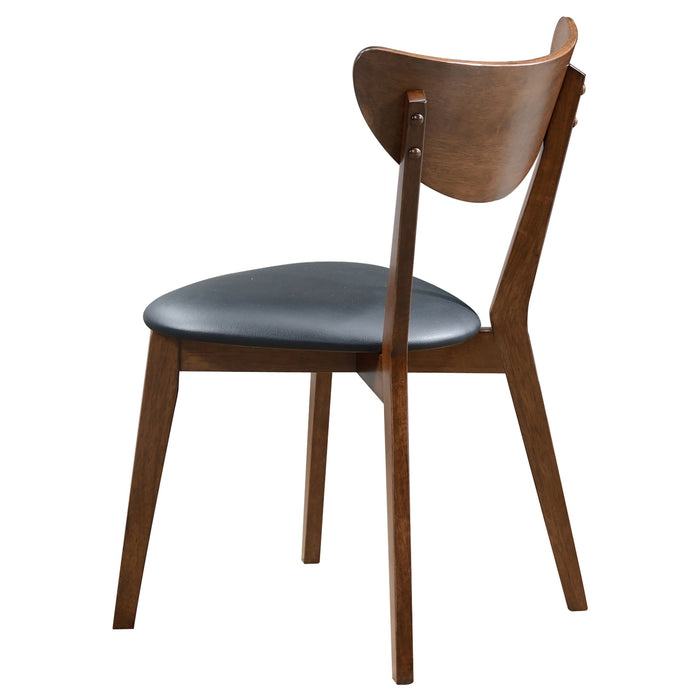 Jedda Wood Dining Side Chair Dark Walnut (Set of 2)