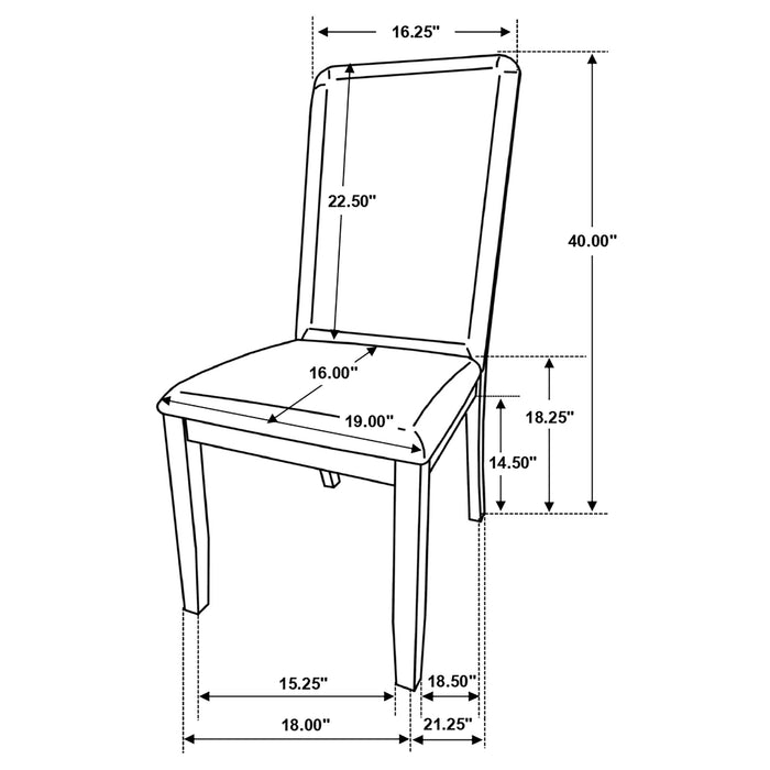 Wethersfield Wood Dining Side Chair Medium Walnut (Set of 2)