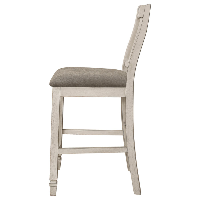 Sarasota Wood Counter Chair Rustic Cream (Set of 2)