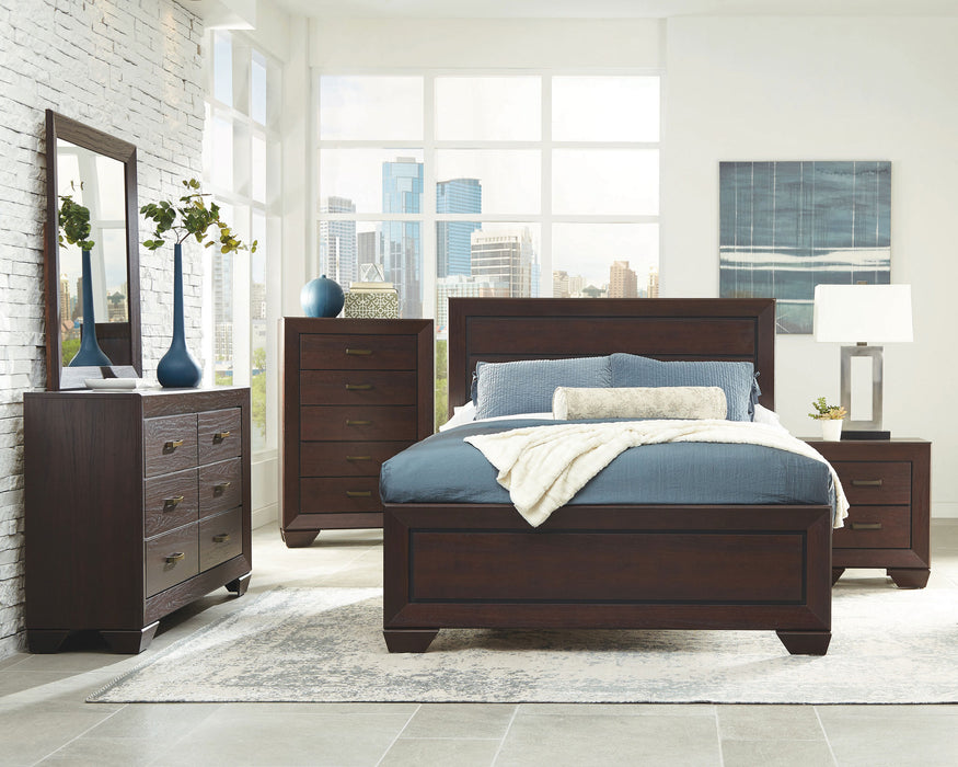 Kauffman 5-piece California King Bedroom Set Dark Cocoa