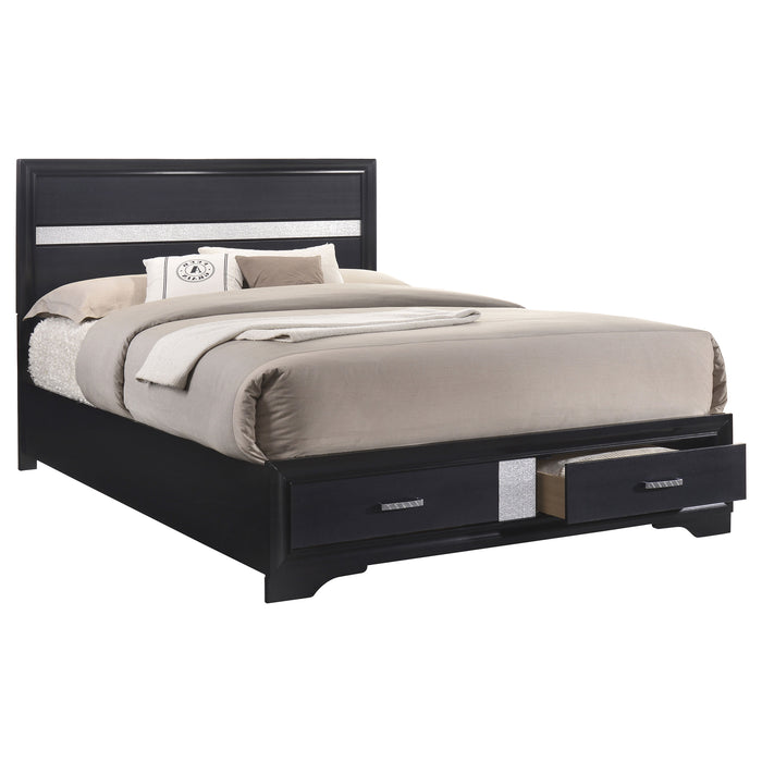 Miranda 4-piece Eastern King Bedroom Set Black