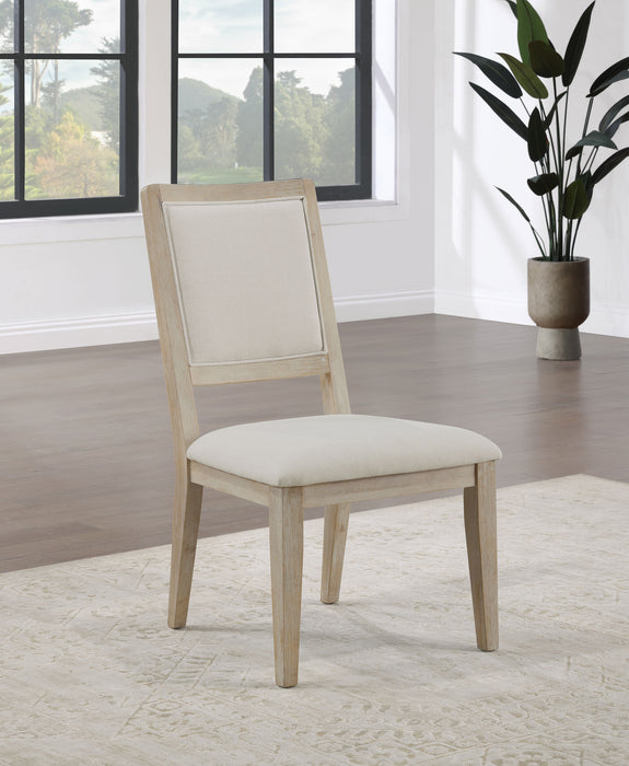 Trofello Cushioned Dining Side Chair White Washed (Set of 2)