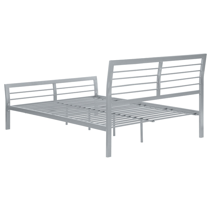 Cooper Metal Twin Open Frame Bed Silver