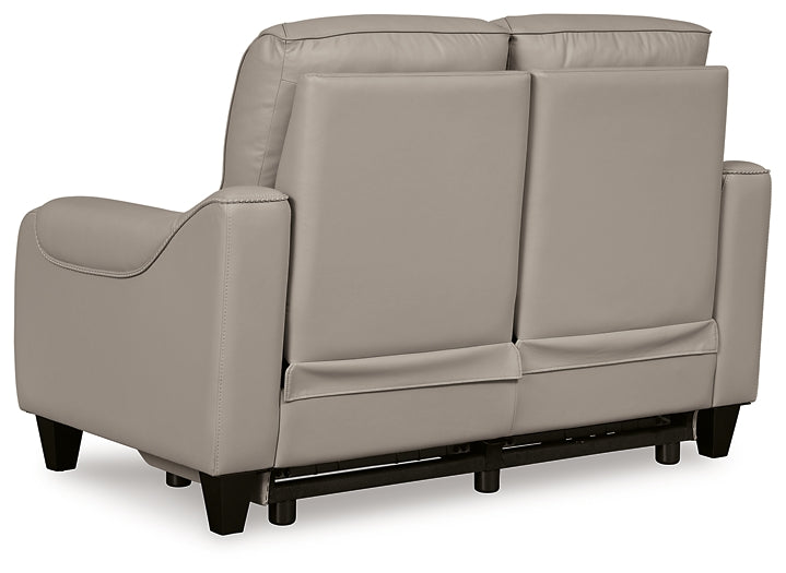 Mercomatic PWR REC Loveseat/ADJ Headrest