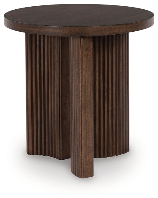 Korestone Round End Table