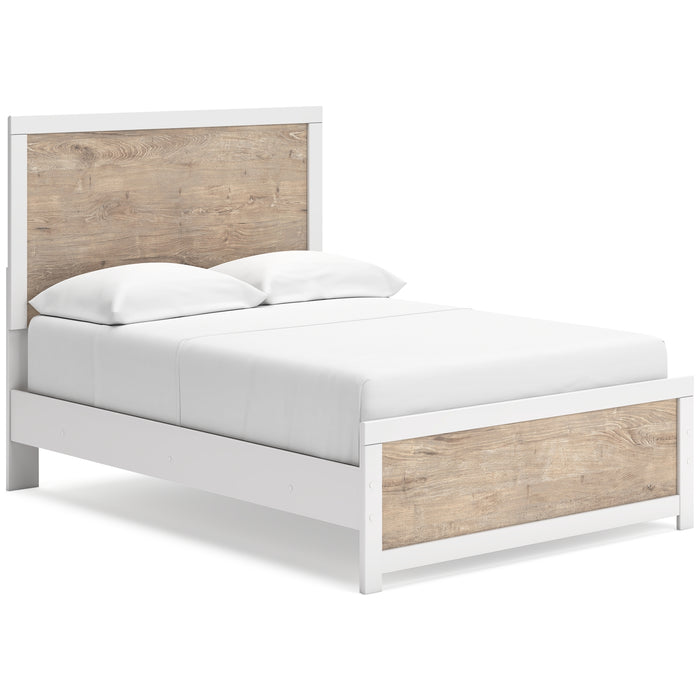 Charbitt Full Panel Bed with Nightstand