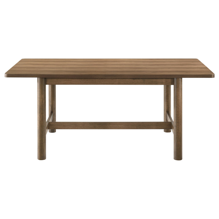 Crestmore 5-piece 71-inch Rectangular Dining Table Set Walnut