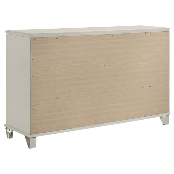 Olivia 6-drawer Dresser Cabinet Pearl White