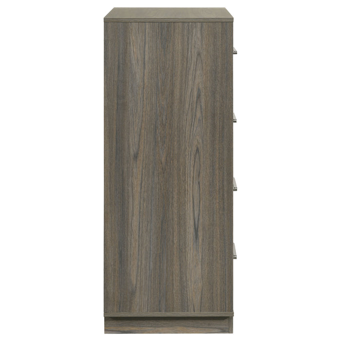 Fenwick 4-drawer Chest of Drawers Grey Oak