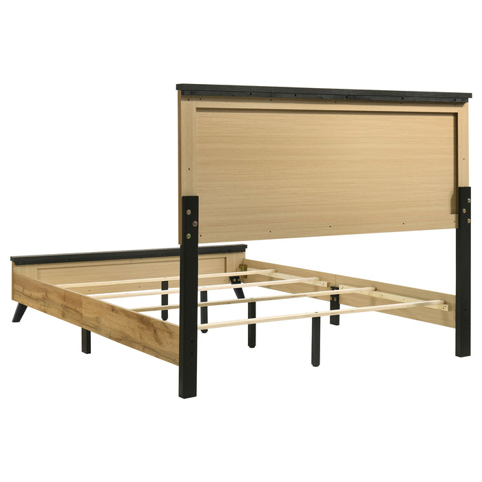 Kaywood 52-inch Queen Panel Bed Natural Pine