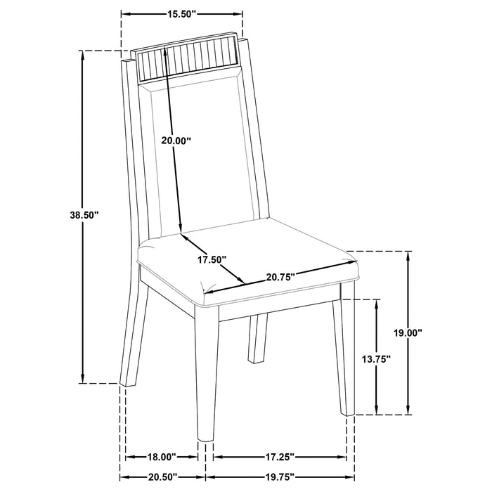 Brookmead 7-piece Extension Leaf Dining Table Set Black