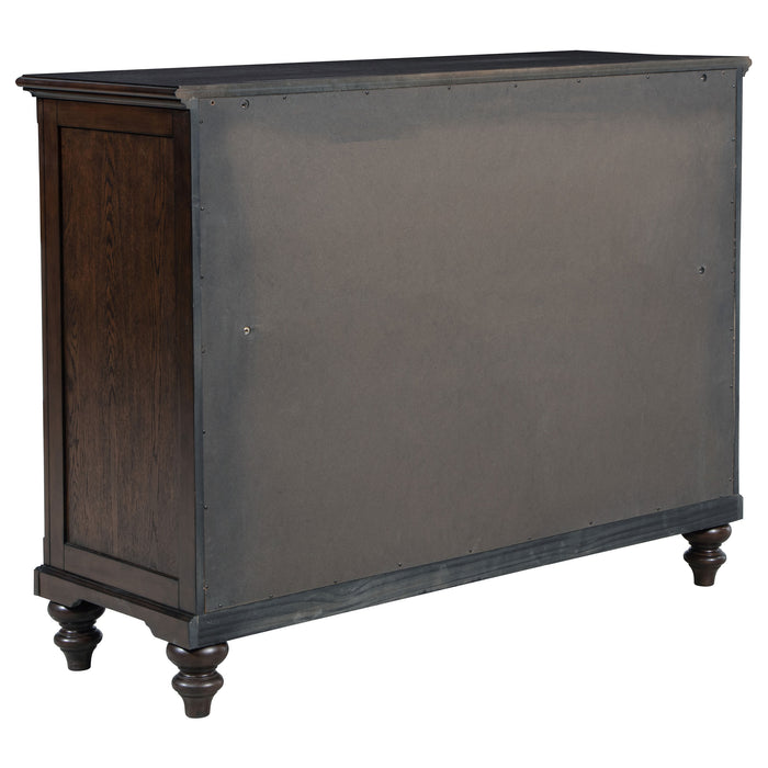 Andover 8-drawer Dresser Cabinet Dark Oak