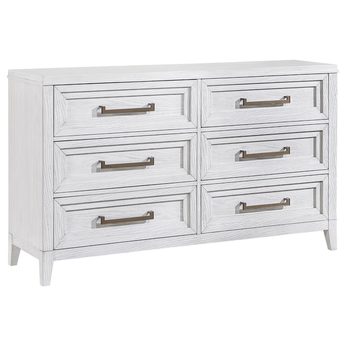 Marielle 5-piece Cal King Bedroom Set Distressed White