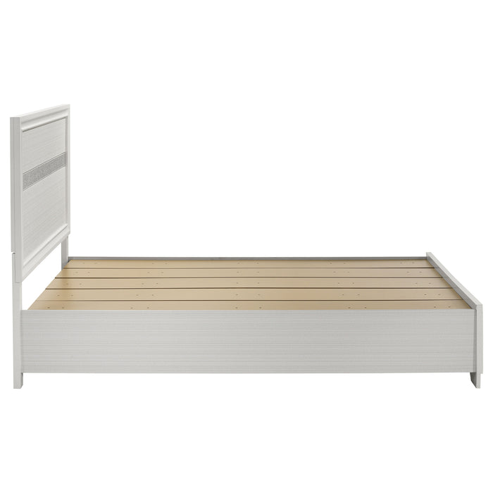 Miranda 51-inch Wood Queen Storage Panel Bed White