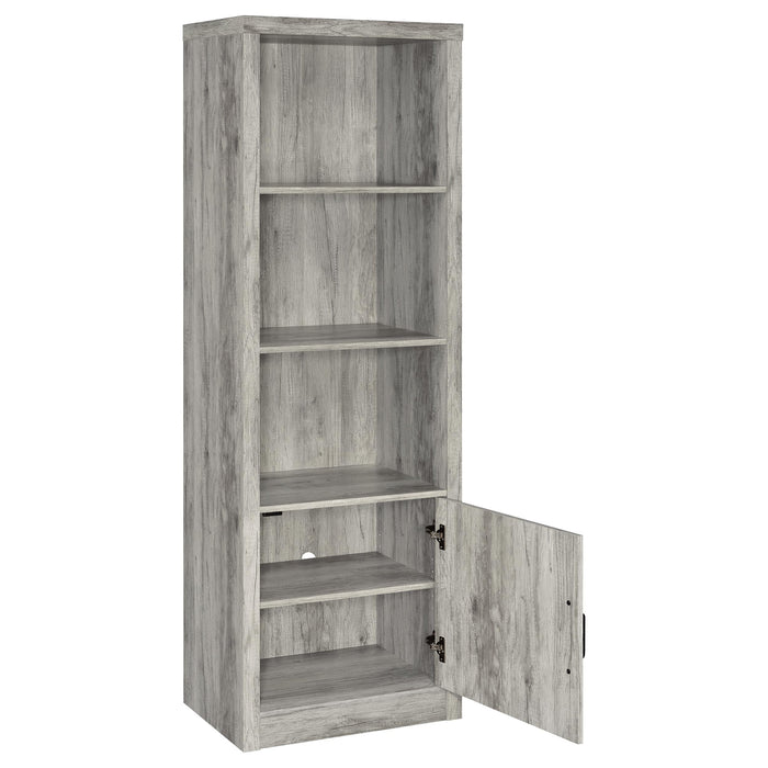 Burke 3-piece 59" TV Entertainment Center Grey Driftwood