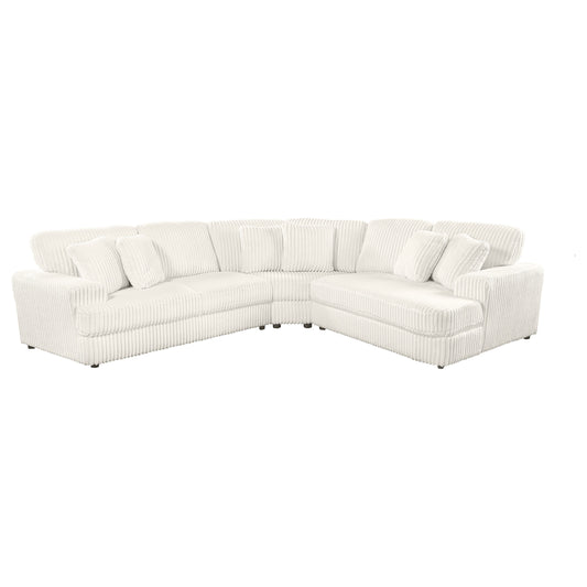 Emberson 3-piece Upholstered Modular Sectional Sofa Ivory