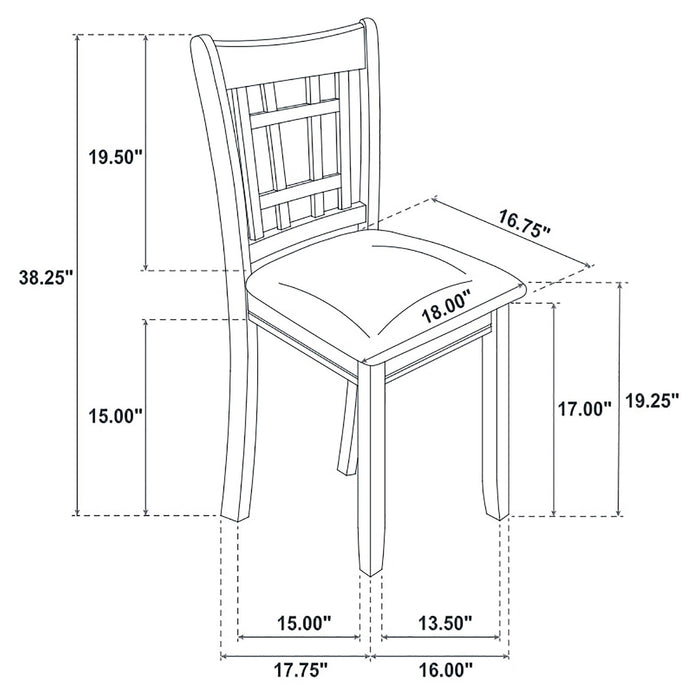 Lavon 5-piece Oval Extension Leaf Dining Set Medium Grey