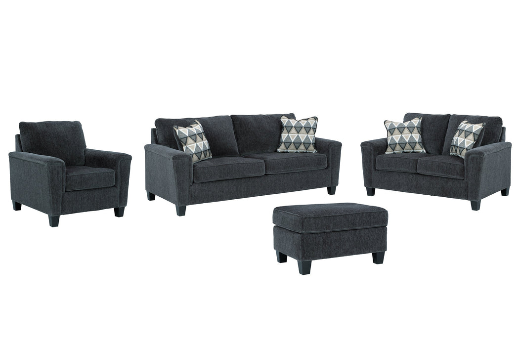 Abinger Sofa, Loveseat, Chair and Ottoman Tuscaloosa Furniture Outlet