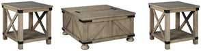 Aldwin Coffee Table with 2 End Tables Tuscaloosa Furniture Outlet