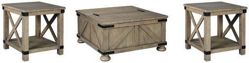 Aldwin Coffee Table with 2 End Tables Tuscaloosa Furniture Outlet