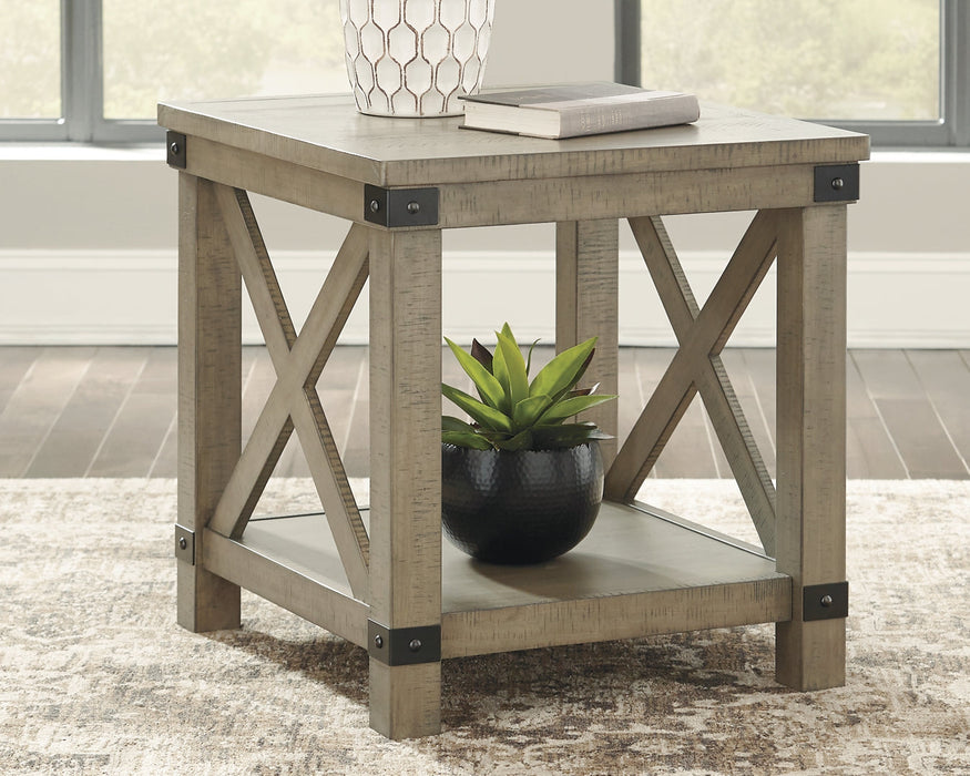 Aldwin Coffee Table with 2 End Tables Tuscaloosa Furniture Outlet