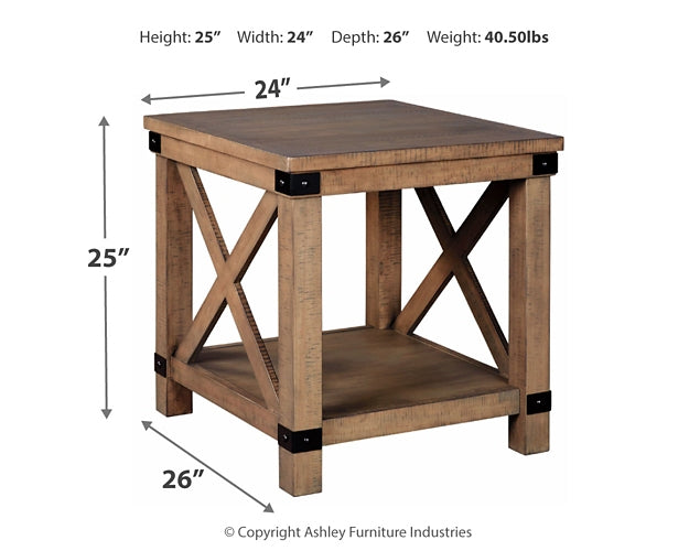 Aldwin Rectangular End Table Tuscaloosa Furniture Outlet