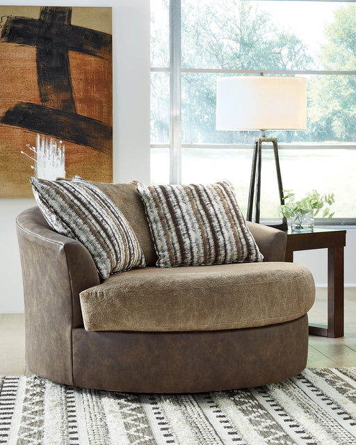 Alesbury Oversized Swivel Accent Chair Tuscaloosa Furniture Outlet