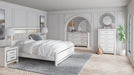 Altyra King Bookcase Headboard with Mirrored Dresser, Chest and 2 Nightstands Tuscaloosa Furniture Outlet