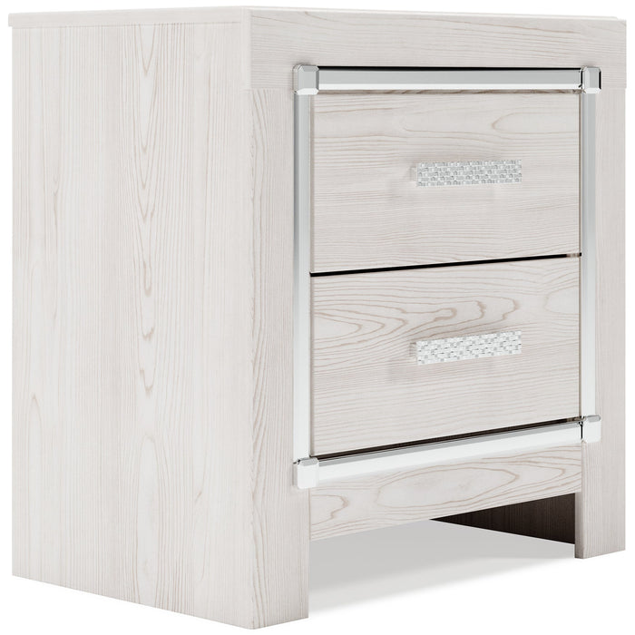 Altyra King Bookcase Headboard with Mirrored Dresser, Chest and Nightstand Tuscaloosa Furniture Outlet