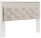 Altyra King Panel Headboard with Mirrored Dresser Tuscaloosa Furniture Outlet