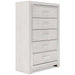 Altyra Queen Bookcase Headboard with Mirrored Dresser, Chest and Nightstand Tuscaloosa Furniture Outlet