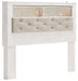 Altyra Queen Bookcase Headboard with Mirrored Dresser, Chest and Nightstand Tuscaloosa Furniture Outlet