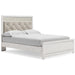 Altyra Queen Panel Bed with Mirrored Dresser Tuscaloosa Furniture Outlet