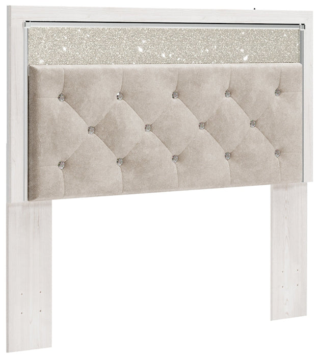 Altyra Queen Panel Headboard with Mirrored Dresser, Chest and Nightstand Tuscaloosa Furniture Outlet