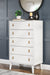 Aprilyn Queen Bookcase Headboard with Dresser, Chest and Nightstand Tuscaloosa Furniture Outlet