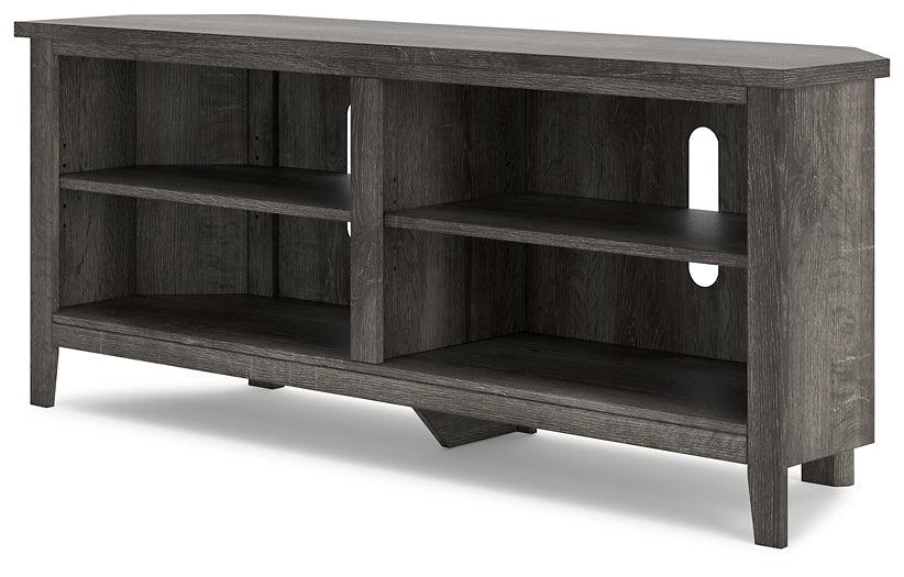 Arlenbry Medium Corner TV Stand Tuscaloosa Furniture Outlet