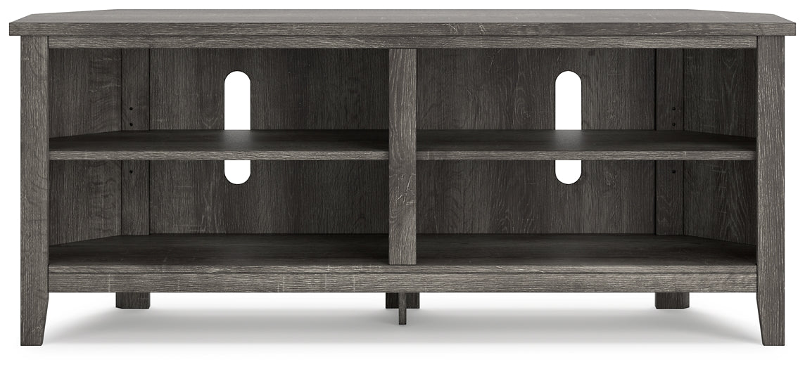 Arlenbry Medium Corner TV Stand Tuscaloosa Furniture Outlet