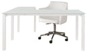 Baraga Home Office Desk with Chair Tuscaloosa Furniture Outlet