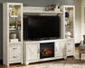 Bellaby 4-Piece Entertainment Center with Electric Fireplace Tuscaloosa Furniture Outlet