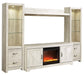 Bellaby 4-Piece Entertainment Center with Fireplace Tuscaloosa Furniture Outlet