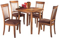 Berringer Dining Table and 4 Chairs Tuscaloosa Furniture Outlet