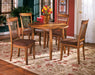 Berringer Dining Table and 4 Chairs Tuscaloosa Furniture Outlet