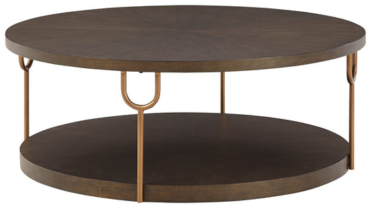 Brazburn Round Cocktail Table Tuscaloosa Furniture Outlet