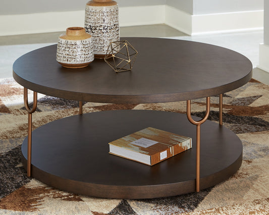 Brazburn Round Cocktail Table Tuscaloosa Furniture Outlet