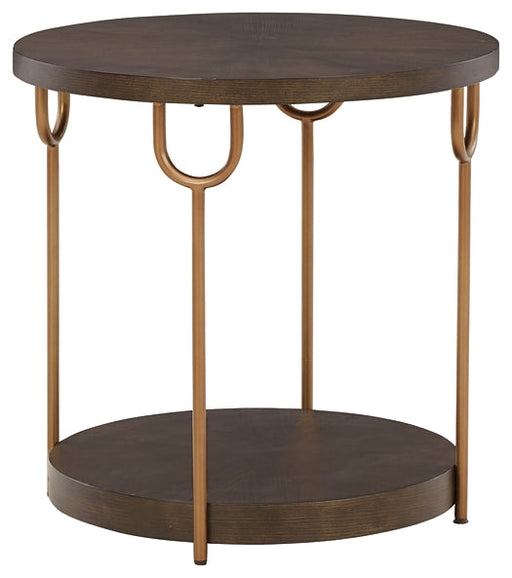 Brazburn Round End Table Tuscaloosa Furniture Outlet