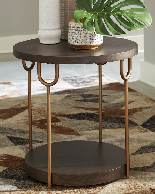 Brazburn Round End Table Tuscaloosa Furniture Outlet