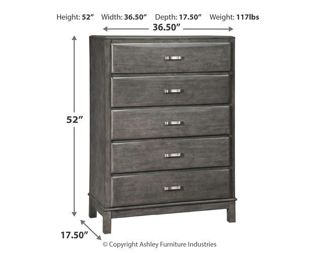 Caitbrook Queen Storage Bed with 8 Drawers with Dresser and Chest Tuscaloosa Furniture Outlet