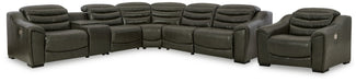 Center Line 6-Piece Sectional with Recliner Tuscaloosa Furniture Outlet