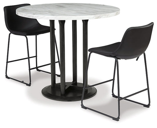 Centiar Counter Height Dining Table and 2 Barstools Tuscaloosa Furniture Outlet